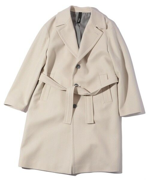 MEN'S BIGI / メンズビギ その他アウター | 【hevo別注】ヴァージンウールメルトンチェスターフィールドコート（ブラック）