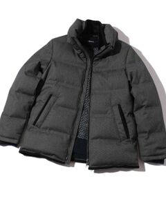 MEN'S BIGI / メンズビギ ダウンジャケット・ベスト | マイクロブロックチェックボリュームネックダウン