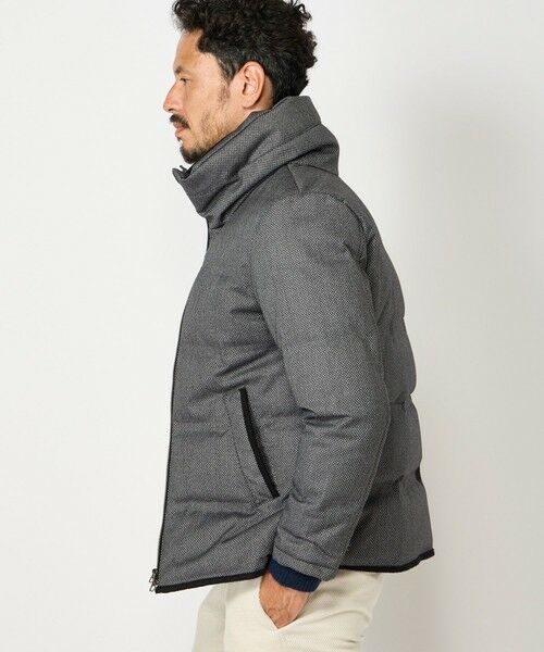 MEN'S BIGI / メンズビギ ダウンジャケット・ベスト | マイクロブロックチェックボリュームネックダウン | 詳細2