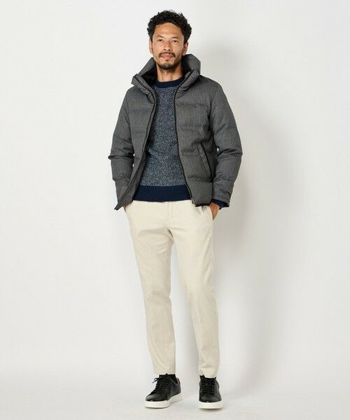MEN'S BIGI / メンズビギ ダウンジャケット・ベスト | マイクロブロックチェックボリュームネックダウン | 詳細7