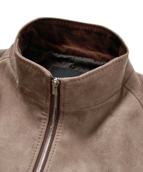MEN'S BIGI / メンズビギ レザーブルゾン・ジャケット | フェイクスエードダンボールブルゾン | 詳細5