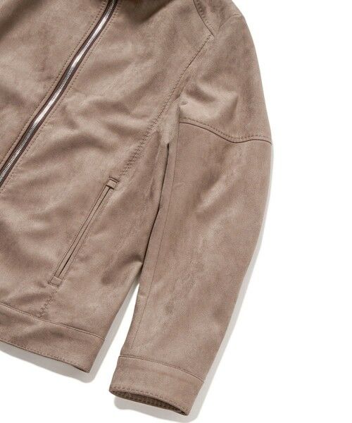 MEN'S BIGI / メンズビギ レザーブルゾン・ジャケット | フェイクスエードダンボールブルゾン | 詳細6