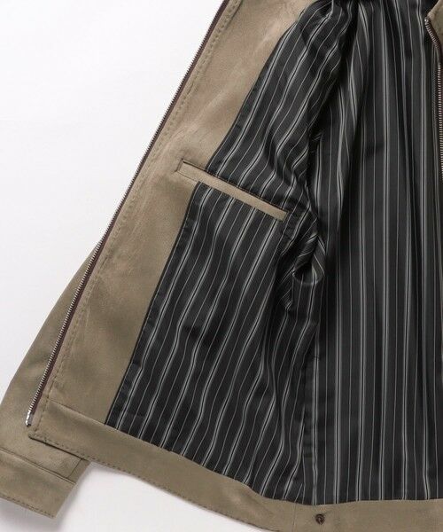 MEN'S BIGI / メンズビギ レザーブルゾン・ジャケット | フェイクスエードダンボールブルゾン | 詳細12