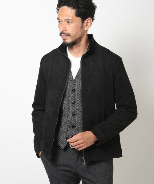 MEN'S BIGI / メンズビギ レザーブルゾン・ジャケット | フェイクスエードダンボールブルゾン | 詳細13