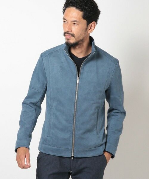 MEN'S BIGI / メンズビギ レザーブルゾン・ジャケット | フェイクスエードダンボールブルゾン | 詳細16