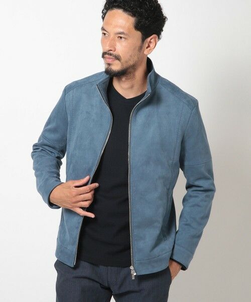 MEN'S BIGI / メンズビギ レザーブルゾン・ジャケット | フェイクスエードダンボールブルゾン | 詳細19