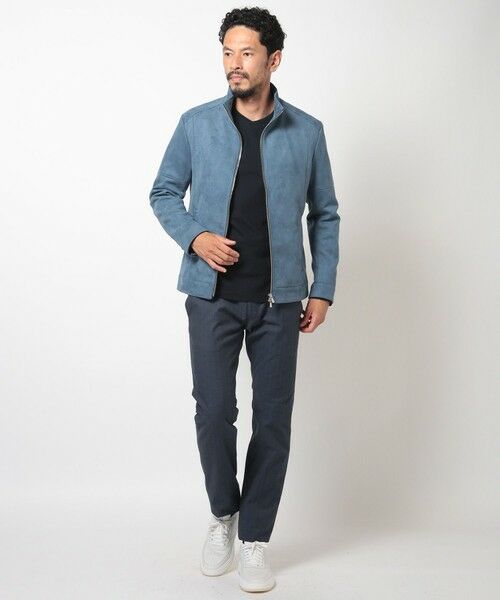 MEN'S BIGI / メンズビギ レザーブルゾン・ジャケット | フェイクスエードダンボールブルゾン | 詳細20