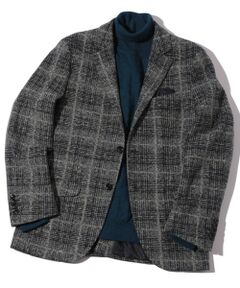 MEN'S BIGI / メンズビギ テーラードジャケット | 【LANIFICIO ROMA】ジャージテーラードジャケット