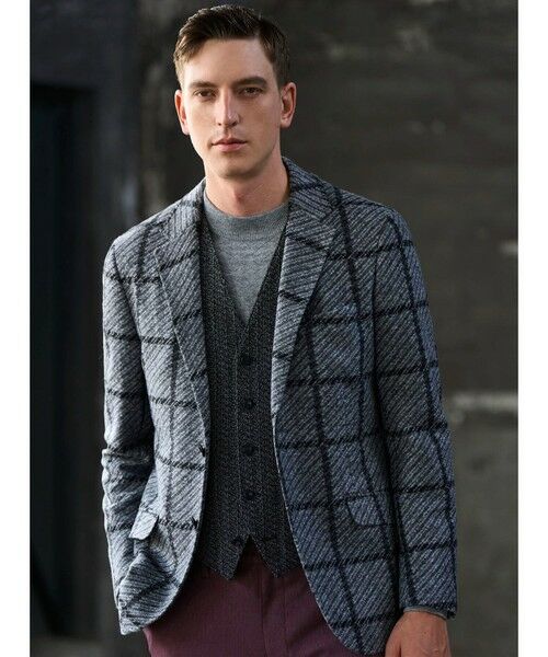 MEN'S BIGI / メンズビギ テーラードジャケット | 【LANIFICIO ROMA】ジャージテーラードジャケット | 詳細6