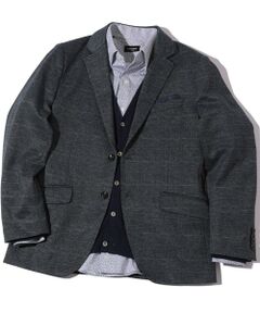 MEN'S BIGI / メンズビギ テーラードジャケット | 【ACTIVE TAILOR】エクストラTRジャージヘリンボーンプリントテーラードジャケット＜セットアップ・スリーピース対応＞