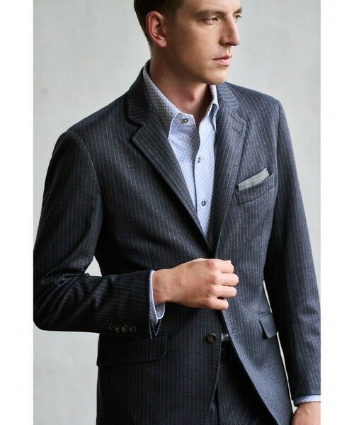 MEN'S BIGI / メンズビギ テーラードジャケット | 【ACTIVE TAILOR】エクストラTRジャージヘリンボーンプリントテーラードジャケット＜セットアップ・スリーピース対応＞ | 詳細15