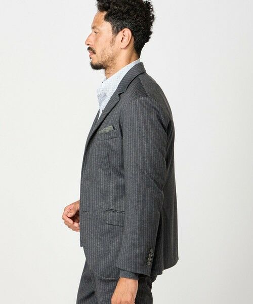 MEN'S BIGI / メンズビギ テーラードジャケット | 【ACTIVE TAILOR】エクストラTRジャージヘリンボーンプリントテーラードジャケット＜セットアップ・スリーピース対応＞ | 詳細2