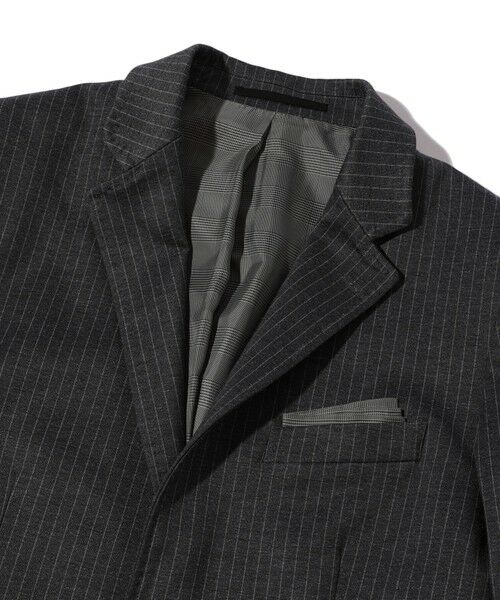 MEN'S BIGI / メンズビギ テーラードジャケット | 【ACTIVE TAILOR】エクストラTRジャージヘリンボーンプリントテーラードジャケット＜セットアップ・スリーピース対応＞ | 詳細6