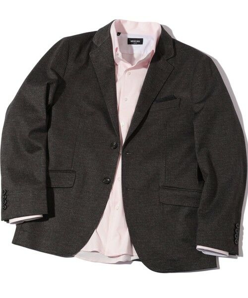 MEN'S BIGI / メンズビギ テーラードジャケット | 【ACTIVE TAILOR】エクストラTRジャージプリントテーラードジャケット＜セットアップ・スリーピース対応＞（ブラウン）