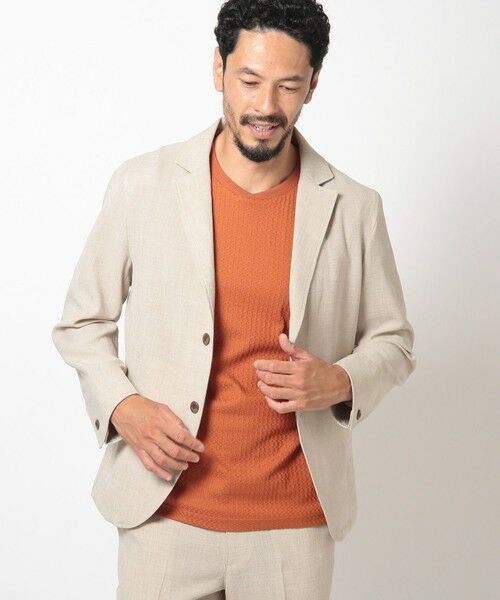 MEN'S BIGI / メンズビギ テーラードジャケット | ポリエステルブッチャーストレッチテーラードジャケット＜セットアップ対応＞ | 詳細1