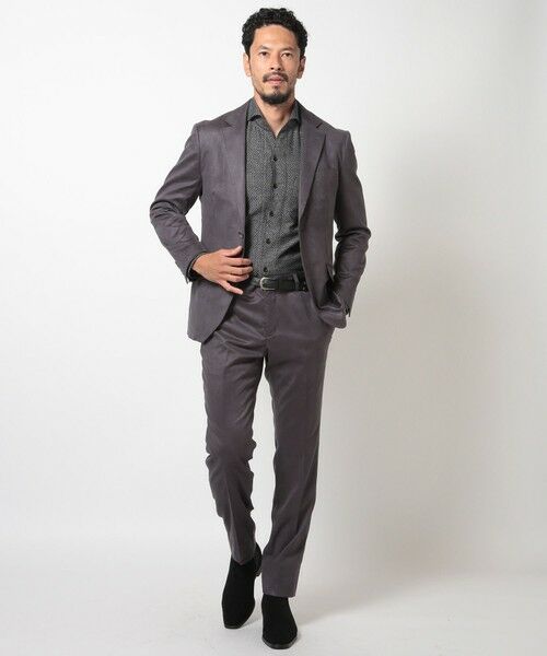 MEN'S BIGI / メンズビギ スラックス・ドレスパンツ | ストレッチコマスエードスラックスパンツ＜セットアップ対応＞ | 詳細4