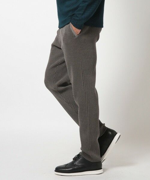 MEN'S BIGI / メンズビギ スラックス・ドレスパンツ | たて畝ニットジャージイージーパンツ＜セットアップ対応＞ | 詳細4