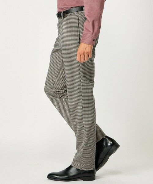 MEN'S BIGI / メンズビギ スラックス・ドレスパンツ | トリコットコーデュロイ千鳥格子プリントスラックスパンツ＜セットアップ対応＞ | 詳細1
