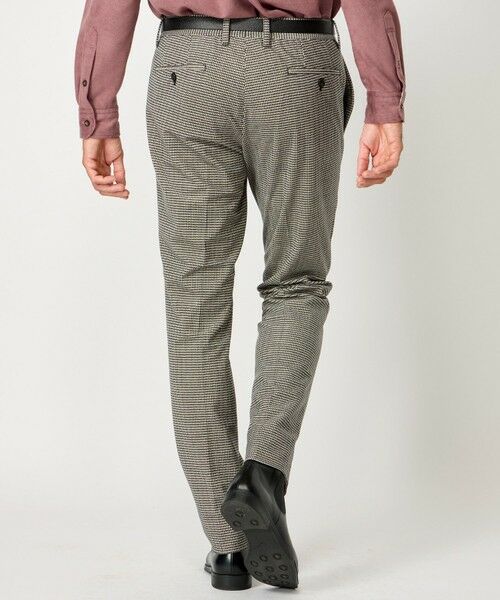 MEN'S BIGI / メンズビギ スラックス・ドレスパンツ | トリコットコーデュロイ千鳥格子プリントスラックスパンツ＜セットアップ対応＞ | 詳細2