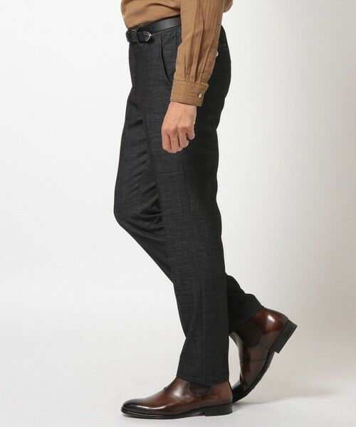 MEN'S BIGI / メンズビギ スラックス・ドレスパンツ | スラブデイム調ロイヤルオックスシャンブレースラックスパンツ | 詳細4