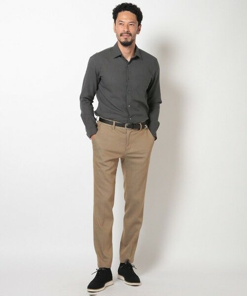 MEN'S BIGI / メンズビギ スラックス・ドレスパンツ | スラブデイム調ロイヤルオックスシャンブレースラックスパンツ | 詳細9