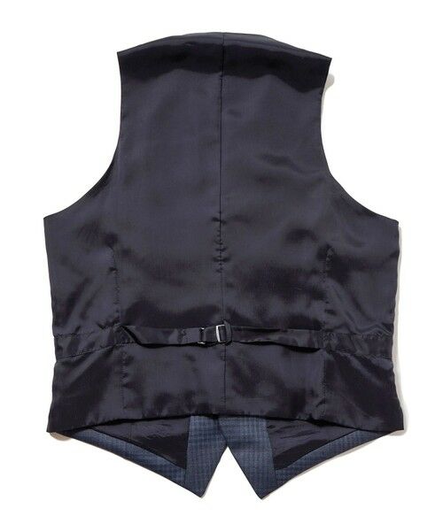 MEN'S BIGI / メンズビギ ベスト | ブライトインディゴ調チェックストレッチベスト＜スリーピース対応＞ | 詳細10