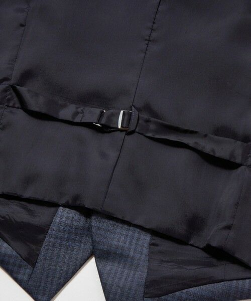 MEN'S BIGI / メンズビギ ベスト | ブライトインディゴ調チェックストレッチベスト＜スリーピース対応＞ | 詳細11