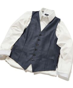 MEN'S BIGI / メンズビギ ベスト | ブライト杢グレンチェックベスト＜スリーピース対応＞
