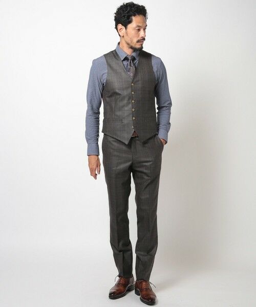 MEN'S BIGI / メンズビギ ベスト | ブライト杢グレンチェックベスト＜スリーピース対応＞ | 詳細10