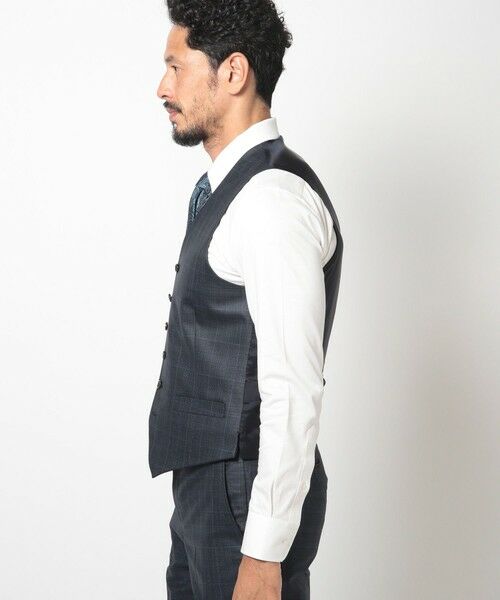 MEN'S BIGI / メンズビギ ベスト | ブライト杢グレンチェックベスト＜スリーピース対応＞ | 詳細14