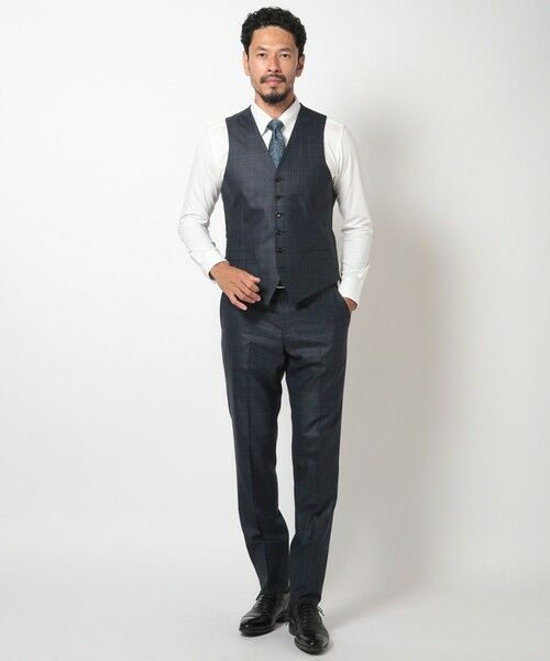 MEN'S BIGI / メンズビギ ベスト | ブライト杢グレンチェックベスト＜スリーピース対応＞ | 詳細16