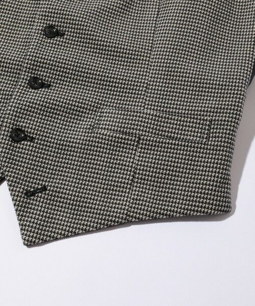 MEN'S BIGI / メンズビギ ベスト | トリコットコーデュロイ千鳥格子プリントベスト | 詳細10