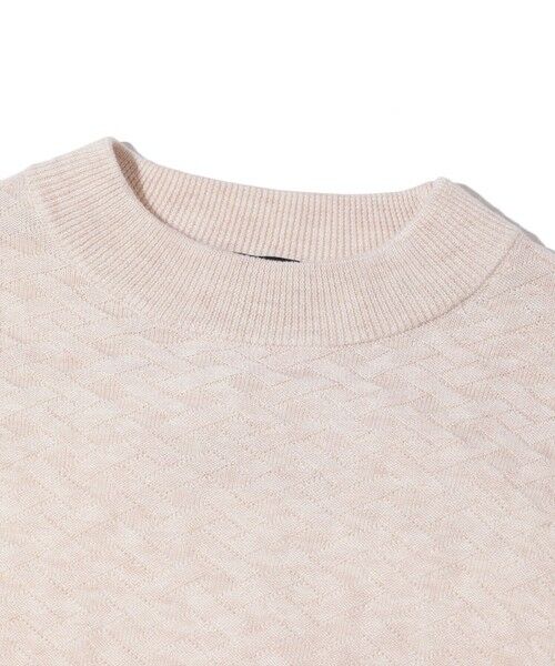 MEN'S BIGI / メンズビギ ニット・セーター | ランダムヘリンボン編み12Gジャカードニット | 詳細3