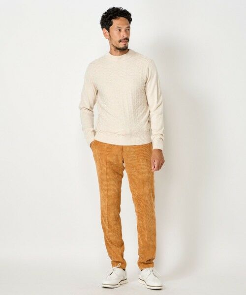 MEN'S BIGI / メンズビギ ニット・セーター | ランダムヘリンボン編み12Gジャカードニット | 詳細2