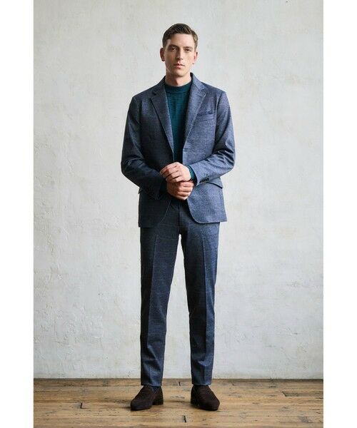 MEN'S BIGI / メンズビギ ニット・セーター | ランダムヘリンボン編み12Gジャカードニット | 詳細20