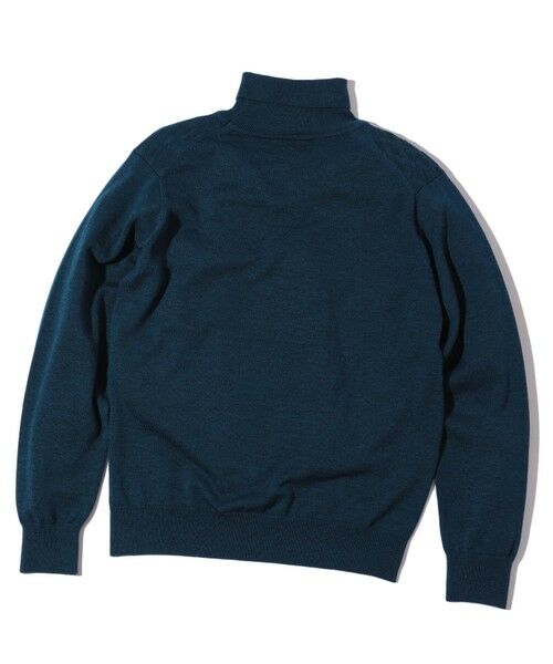 MEN'S BIGI / メンズビギ ニット・セーター | ランダムヘリンボン編み12Gジャカードハイネックニット | 詳細19