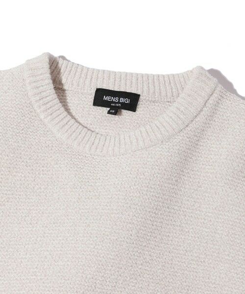 MEN'S BIGI / メンズビギ ニット・セーター | 7G撚糸モールガーターニット | 詳細3