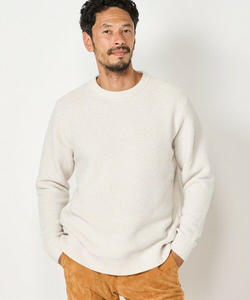 MEN'S BIGI / メンズビギ ニット・セーター | 7G撚糸モールガーターニット | 詳細1