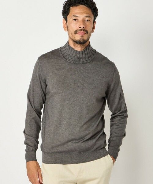 MEN'S BIGI / メンズビギ ニット・セーター | 【FILIPPO DE LAURENTIIS】12G天竺ハイゲージニット | 詳細1