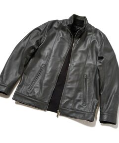 MEN'S BIGI / メンズビギ レザーブルゾン・ジャケット | クロームタンニングレザージャケット