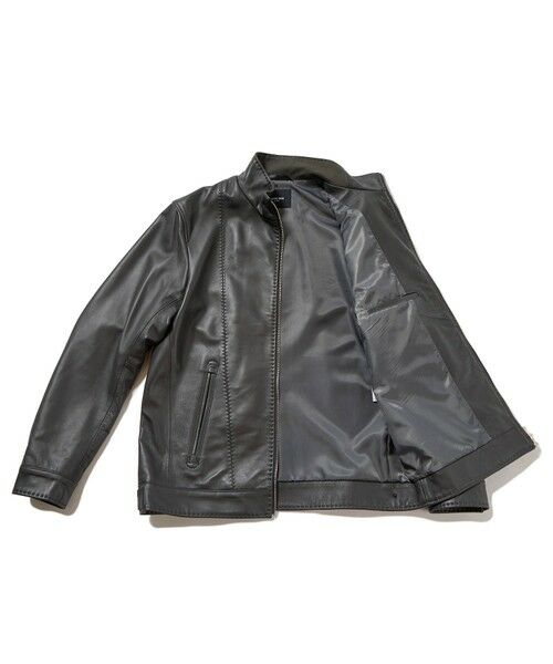 MEN'S BIGI / メンズビギ レザーブルゾン・ジャケット | クロームタンニングレザージャケット | 詳細5