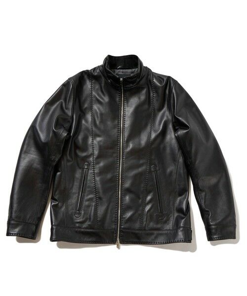 MEN'S BIGI / メンズビギ レザーブルゾン・ジャケット | クロームタンニングレザージャケット | 詳細9