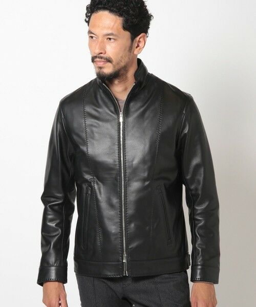 MEN'S BIGI / メンズビギ レザーブルゾン・ジャケット | クロームタンニングレザージャケット | 詳細6