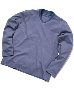 MEN'S BIGI / メンズビギ Tシャツ | 【ACTIVE TAILOR】シルケットスムースVネックロングTシャツ