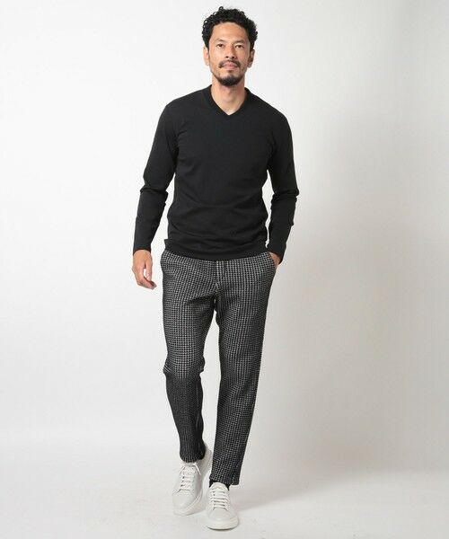 MEN'S BIGI / メンズビギ Tシャツ | 【ACTIVE TAILOR】シルケットスムースVネックロングTシャツ | 詳細13