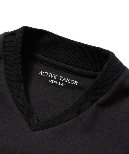 MEN'S BIGI / メンズビギ Tシャツ | 【ACTIVE TAILOR】シルケットスムースVネックロングTシャツ | 詳細14