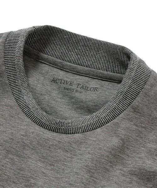 MEN'S BIGI / メンズビギ Tシャツ | 【ACTIVE TAILOR】シルケットスムースクルーネックロングTシャツ | 詳細7