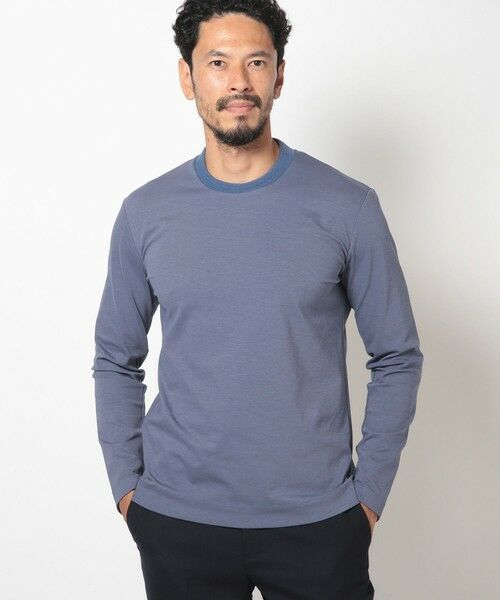 MEN'S BIGI / メンズビギ Tシャツ | 【ACTIVE TAILOR】シルケットスムースクルーネックロングTシャツ | 詳細13