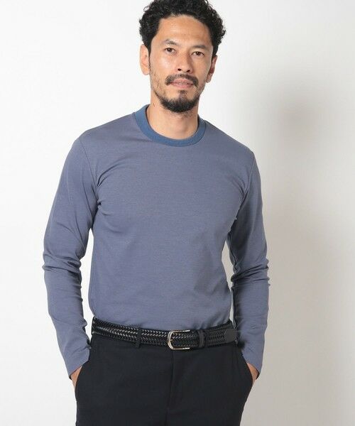 MEN'S BIGI / メンズビギ Tシャツ | 【ACTIVE TAILOR】シルケットスムースクルーネックロングTシャツ | 詳細16