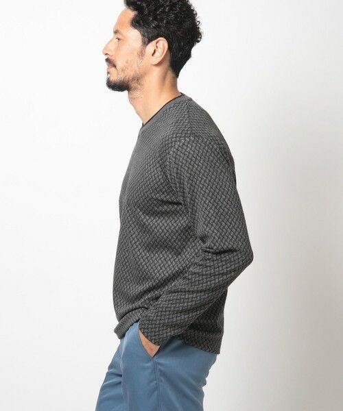 MEN'S BIGI / メンズビギ Tシャツ | フクレジャカードVネックカットソー | 詳細8